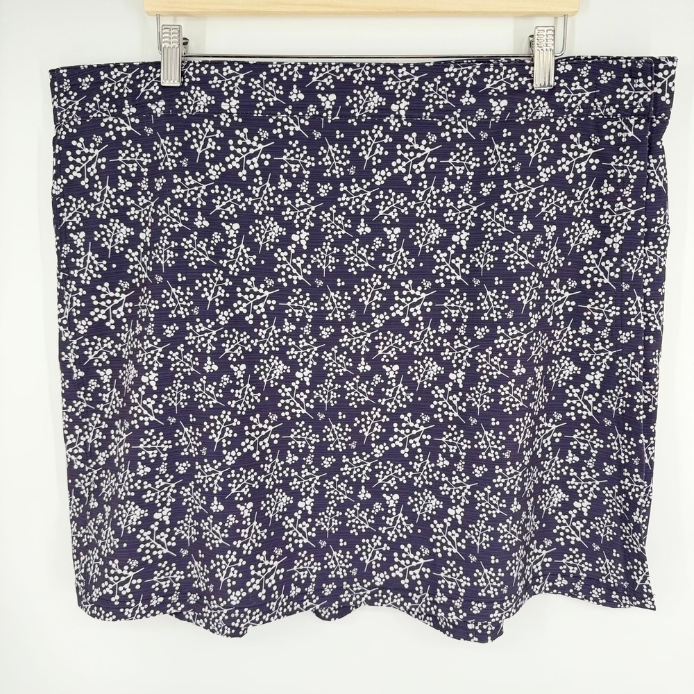 RipSkirt Hawaii Length 2 Wrap Skirt XXL Navy Floral Adjustable Beach Travel